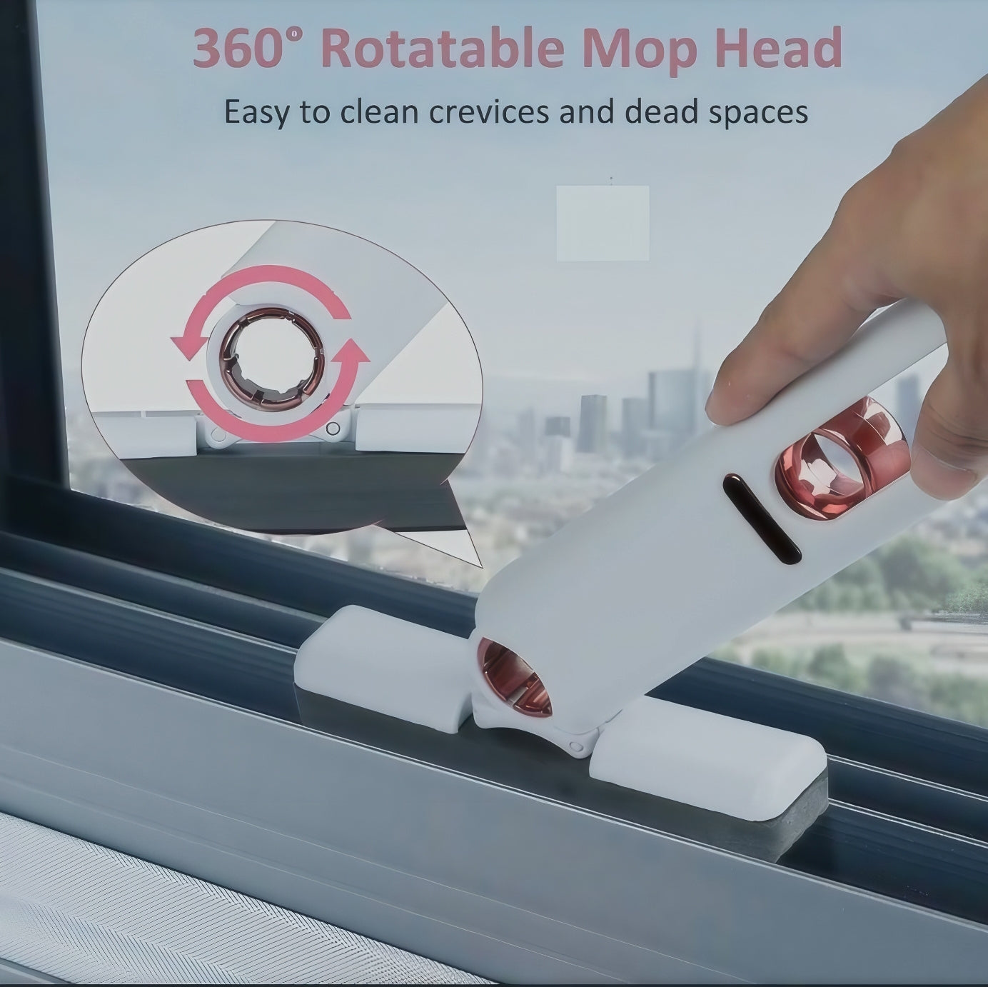 Mini Portable Foldable Mop – Compact & Efficient Cleaning for Home, Office & Travel
